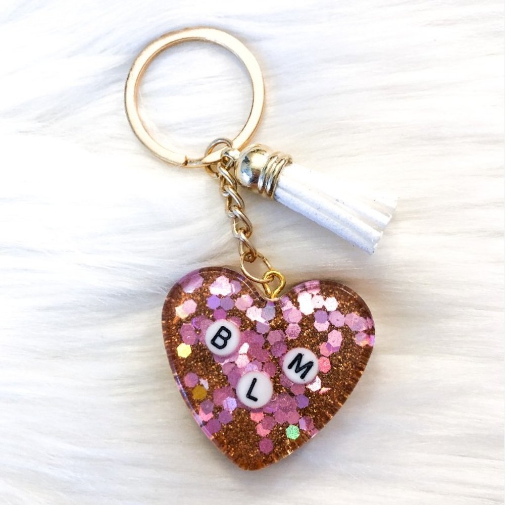 BLM Keychain-Copper/Pink